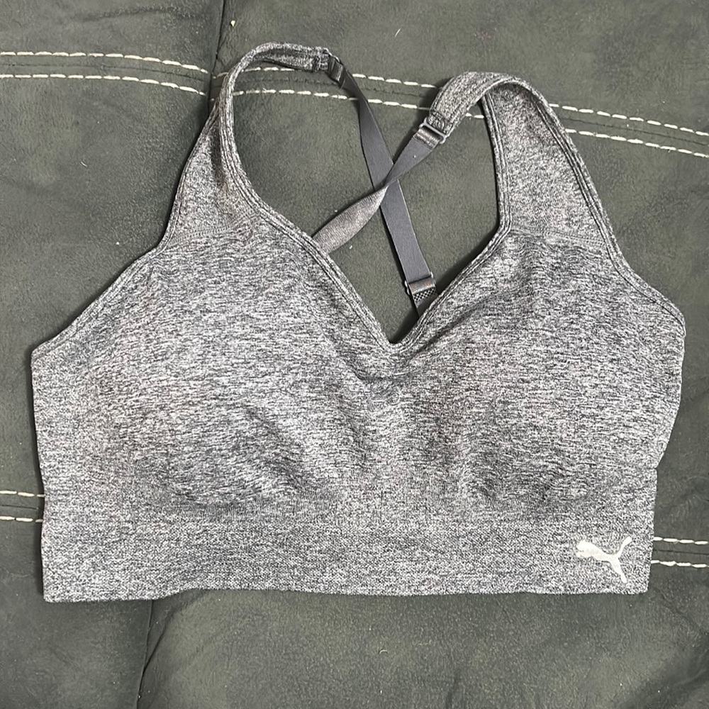 Grey Puma Sports Bra size XL